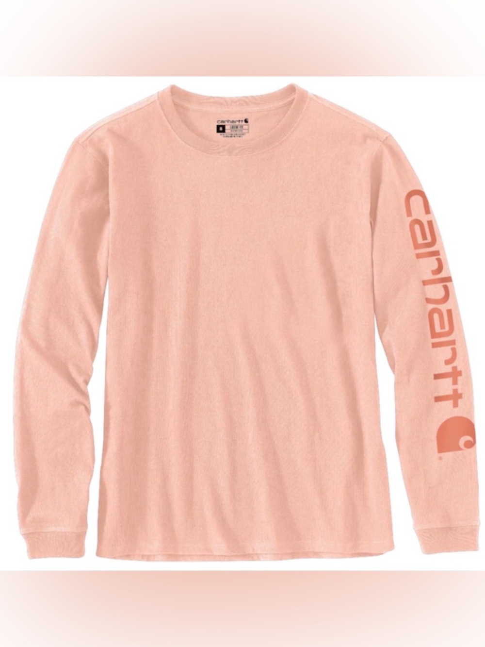 Carhartt Womens Long-Sleeve Peach Graphic Sleeve Tee